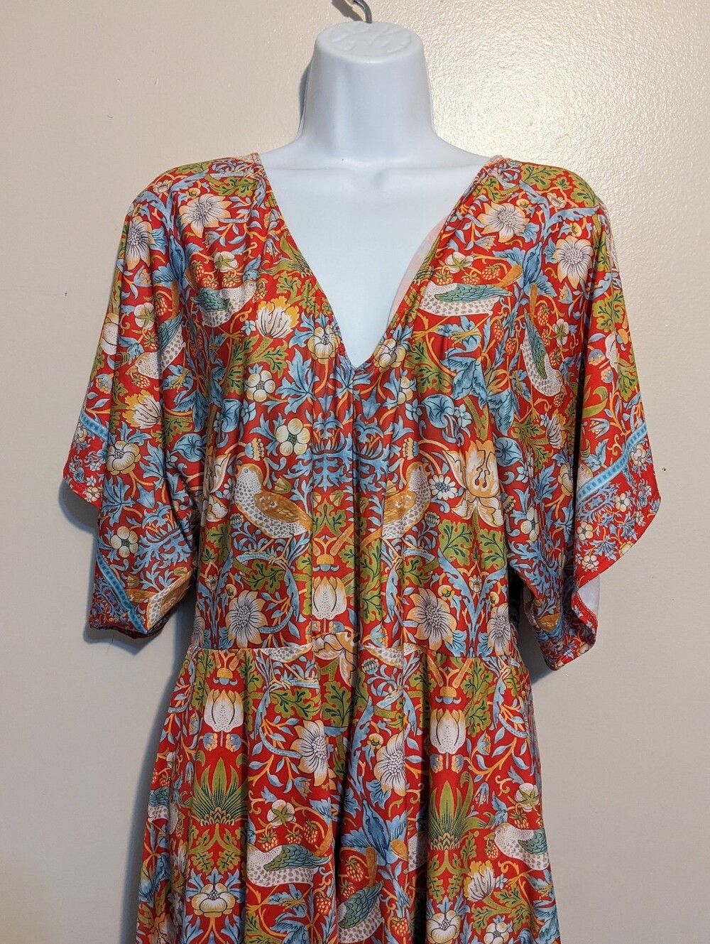 "Strawberry Thief" Romper Dress